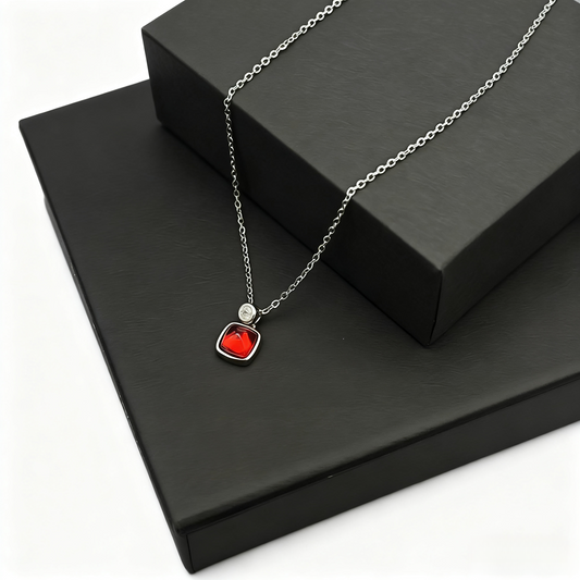 925 Sterling Silver Necklace for Women, Chinese Elegant Minimalist Pendant, Dainty Everyday Jewelry