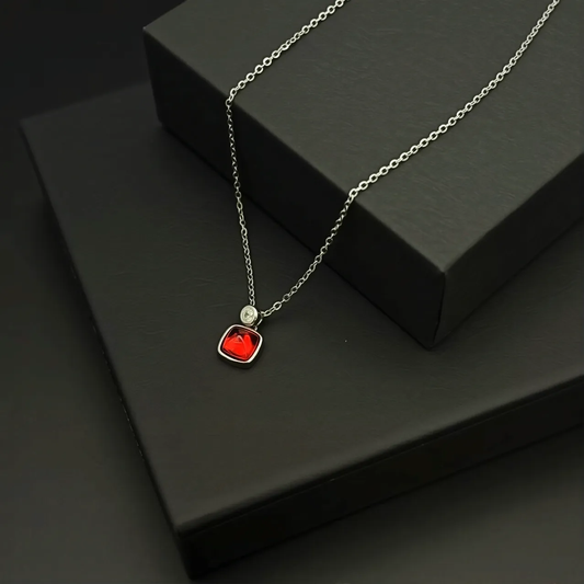 925 Sterling Silver Necklace for Women, Chinese Elegant Minimalist Pendant, Dainty Everyday Jewelry